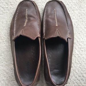 Clarks Brown Leather Mens Shoe/Loafer